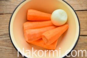 Корейски моркови с пържен лук Рецепта за корейски моркови с пържен лук